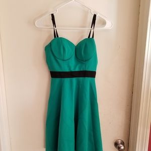 Turqouise color dress